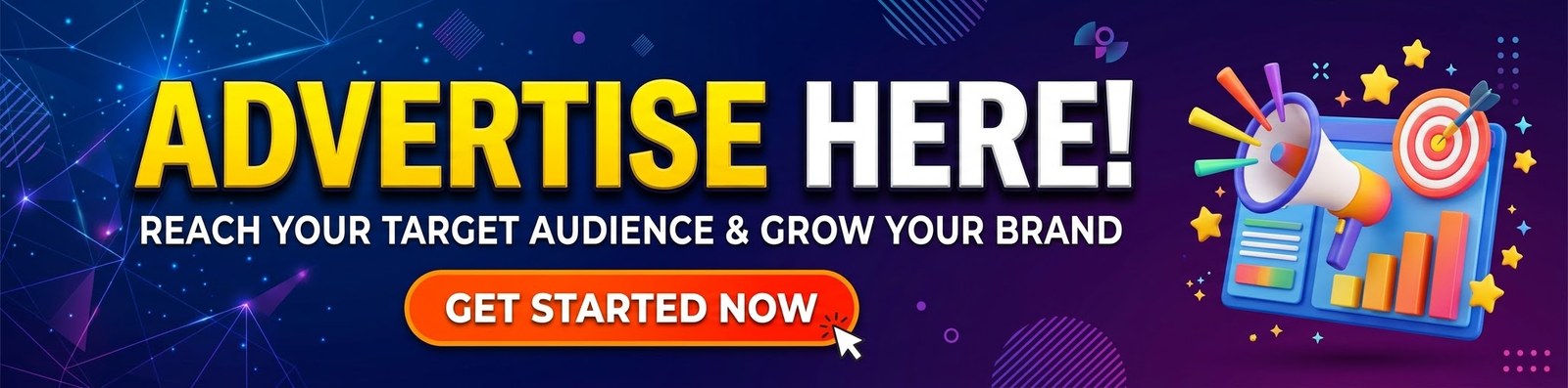 Advertise here! Reach your target audience and grow your brand